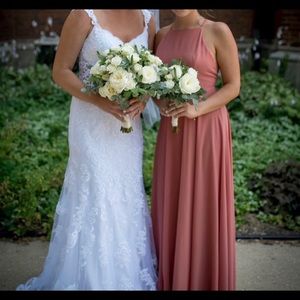 Lulus Mythical Kind of Love Rusty Rose Maxi Dress